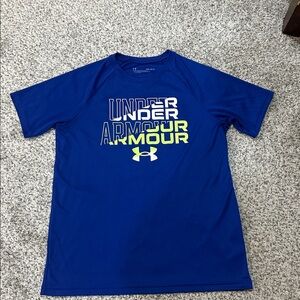 Under Armour Boys Graphic T-Shirt Short Sleeve Tee Logo Youth LG
